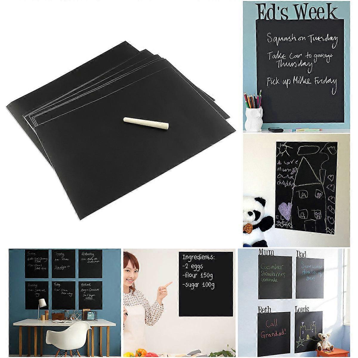 Removable Chalkboard Nuolux Wall Sticker for Home Use 8Pcs Set