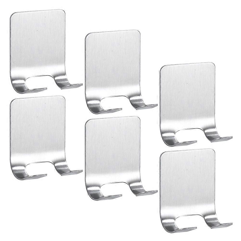 Bathroom Accessories Organizer Self Adhesive Anti-Rust Storage Men Women 6x4.5x3cm 6Pcs