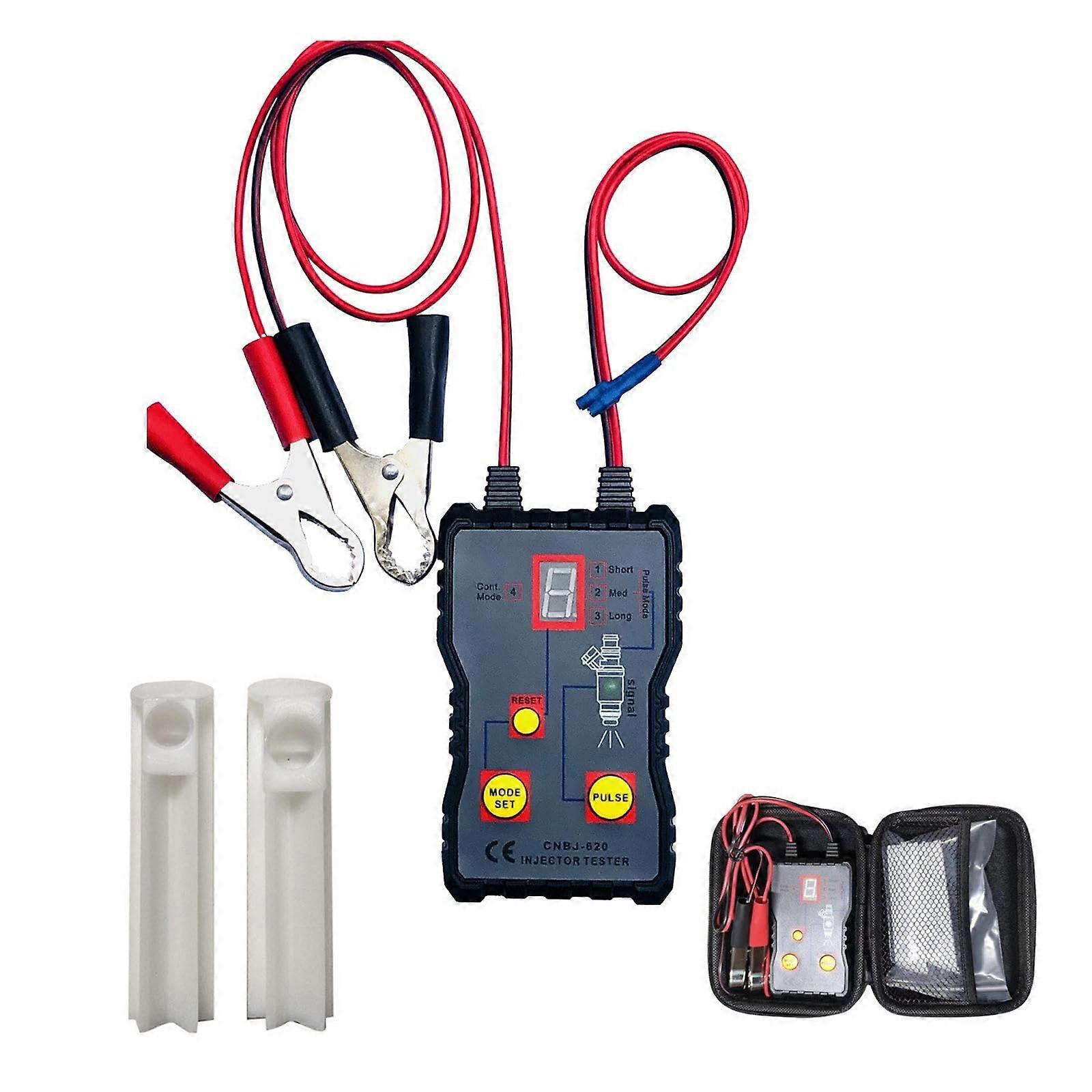 Oil Injector Tester and Cleaner Set 12V 4 Handheld Automotive Oil Cleaning Injectors Testing Tool