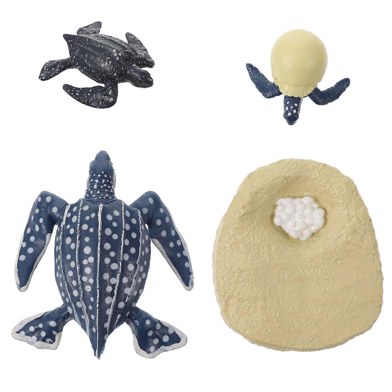 1 Set Leatherback Turtle Models Early Learning Models Fake Turtles Figurines