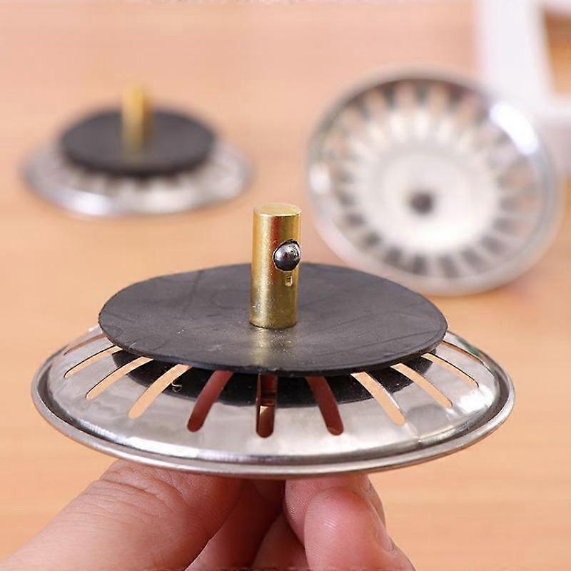 1pc/2pcs Kitchen Basin Drain Dopant Sink Strainer Basket Waste Filter Stopper Bathroom Hair Catcher