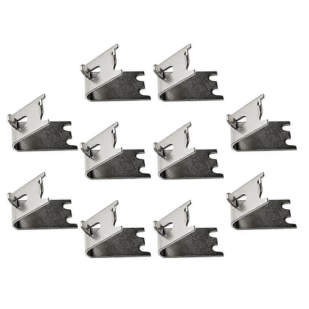 Freezer Cooler Shelf Support 10Pcs Curved Dovetail Design Easy Installation For Refrigerator Display Cabinet