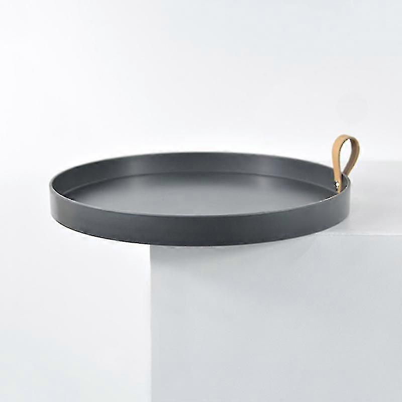 2025 Pu Leather Handle Tray, Desktop Storage Tray Storage Tray