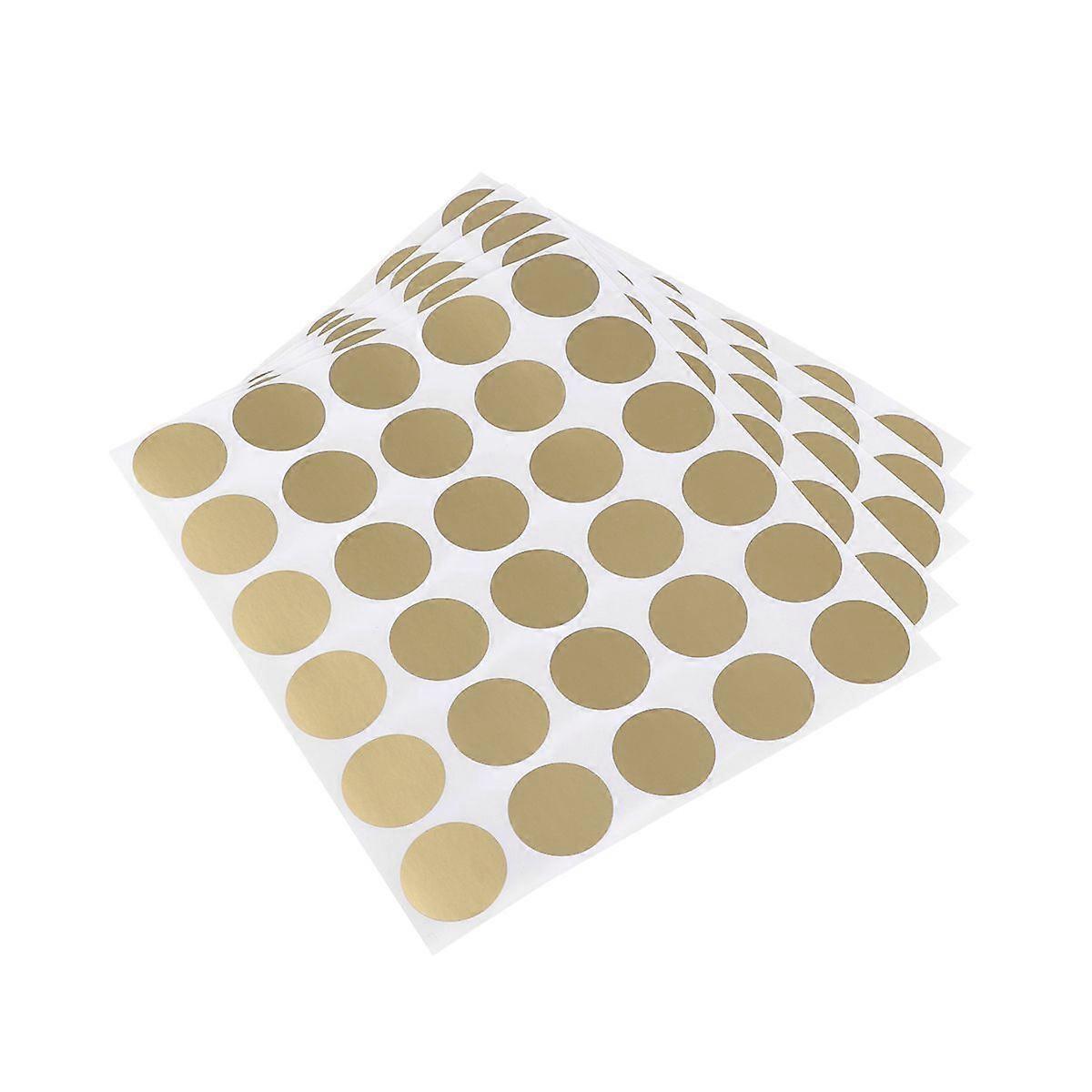 300pcs Round Scratch Off Stickers Self Adhesive Gold Labels DIY Raffle Cards Accessories for Reward Program Game Activity