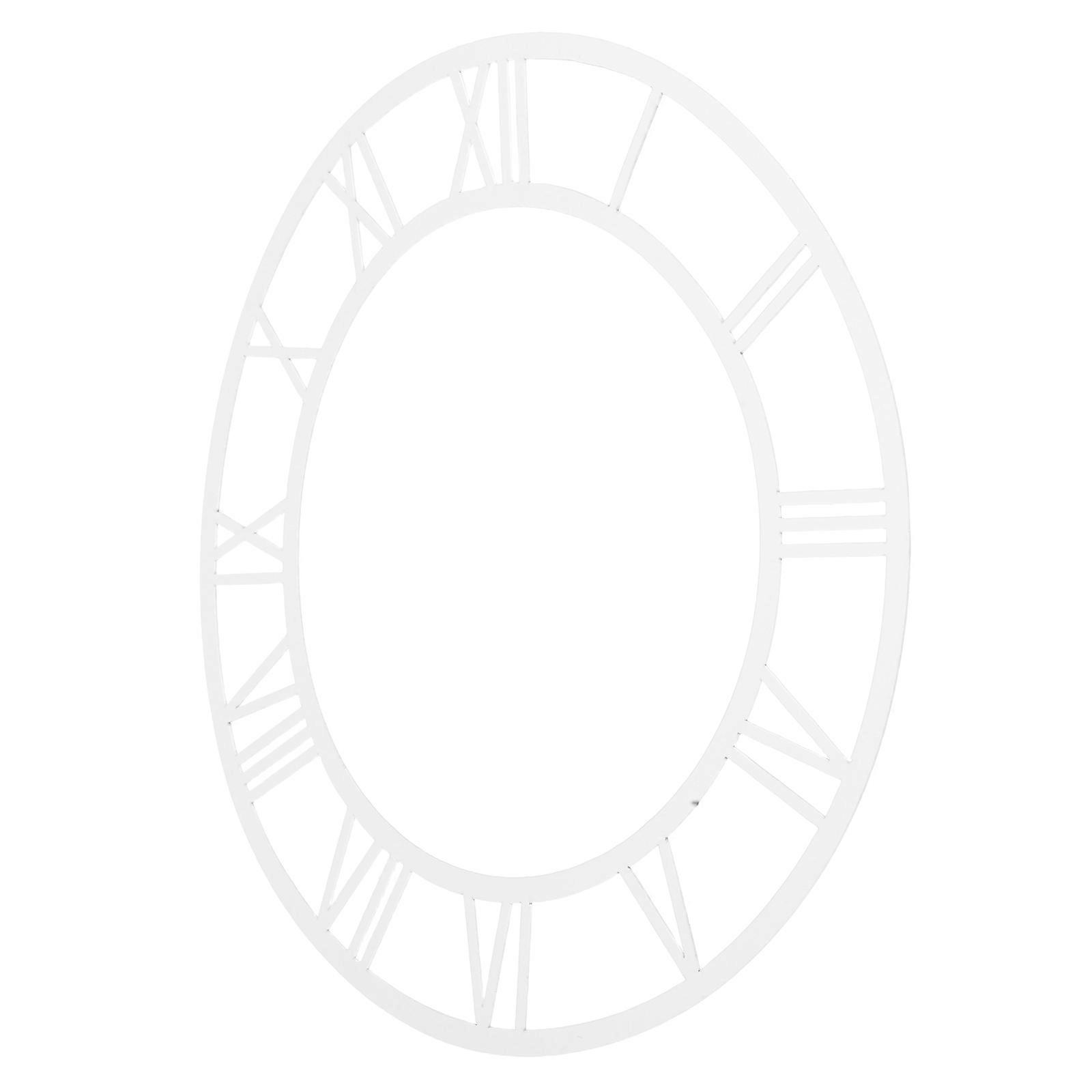 Clock Face Decal Mirror Surface Wall Art Decoration Easy Installation Space-saving Entryway 1Pcs