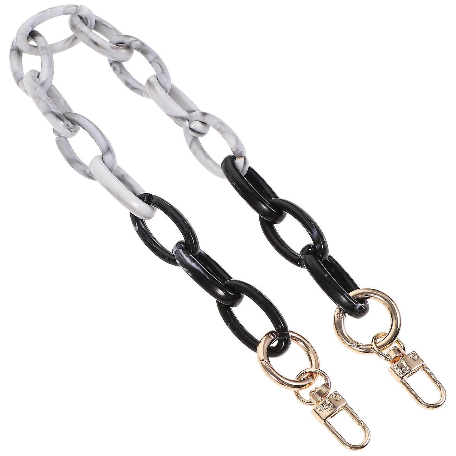 Replacement Straps For Handbags Extend Shoulder Bag Chain Square Buckles Acrylic Alloy 2x2x46cm Dimensions 1 Piece