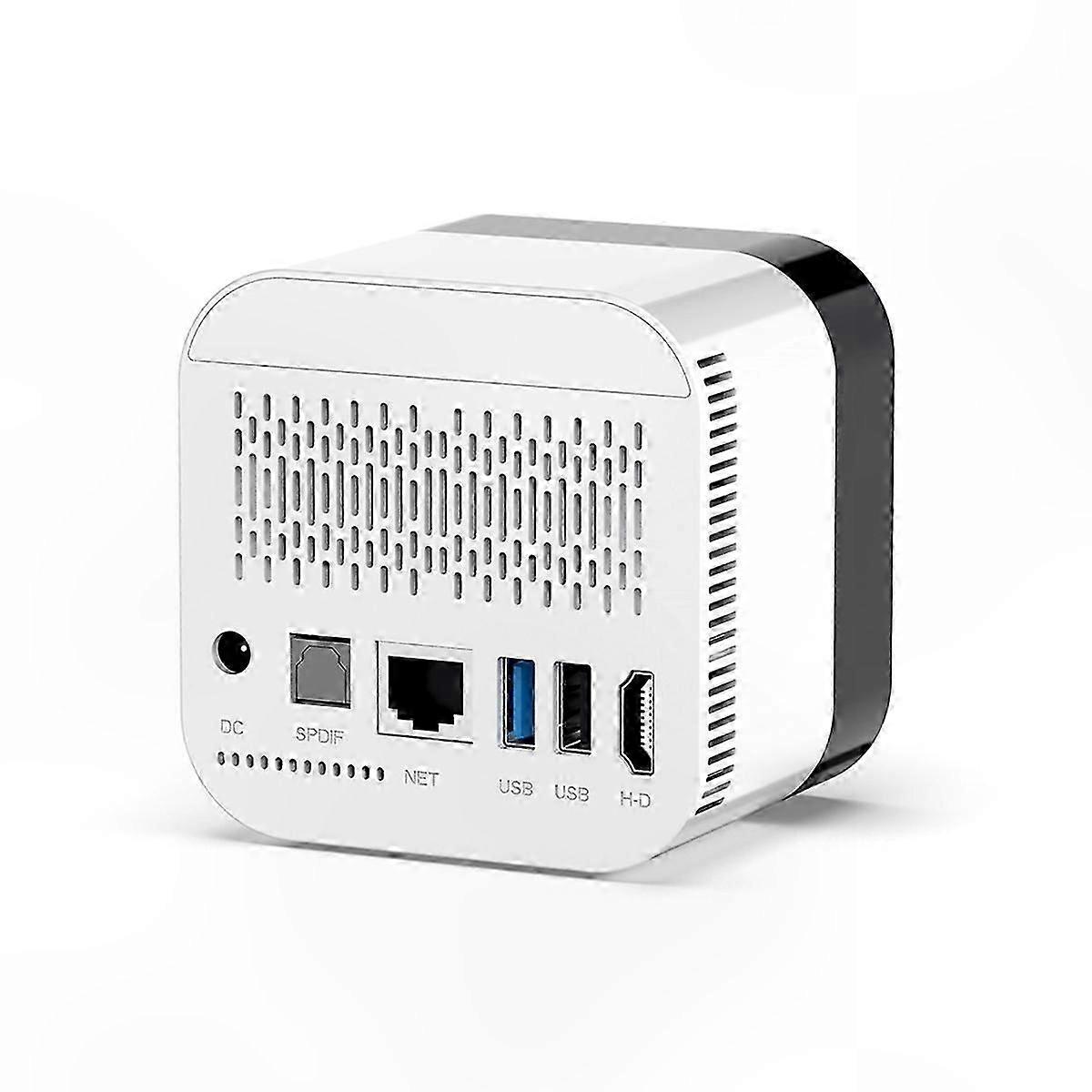 BT5.0 Voice Remote TV Box with Clock and Video Decoding Function EU Plug
