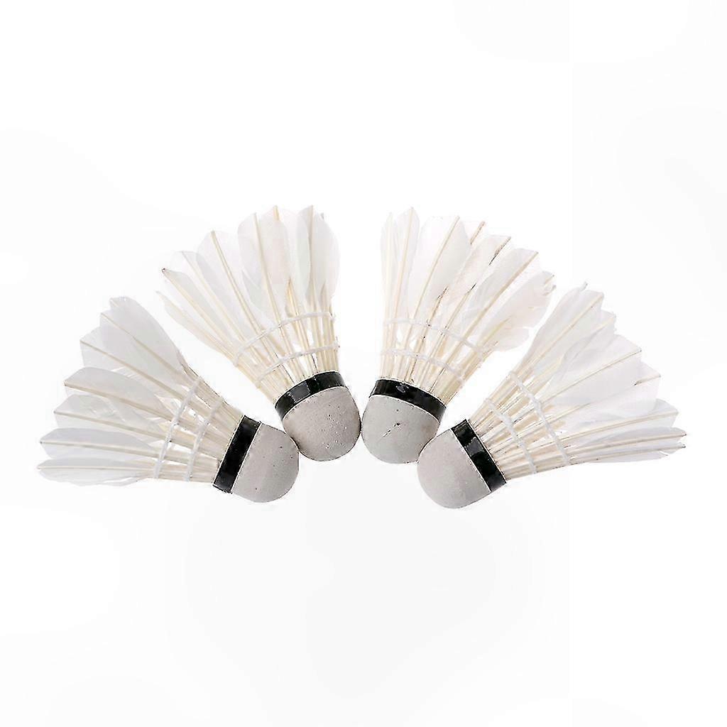 4pcsダークナイトカラフルLEDバドミントンシャトルコックバーディー照明フェザー