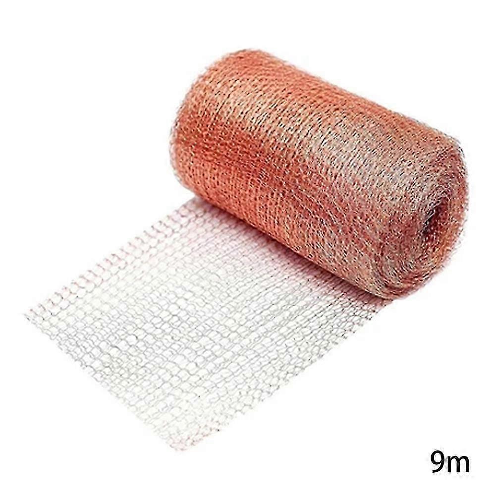 3/6/9m Copper Mesh Rodent Control Kit, 100% Pure Copper Wire, For Controlling Slugs, Snails, Vermin, Birds, Mice and Rats