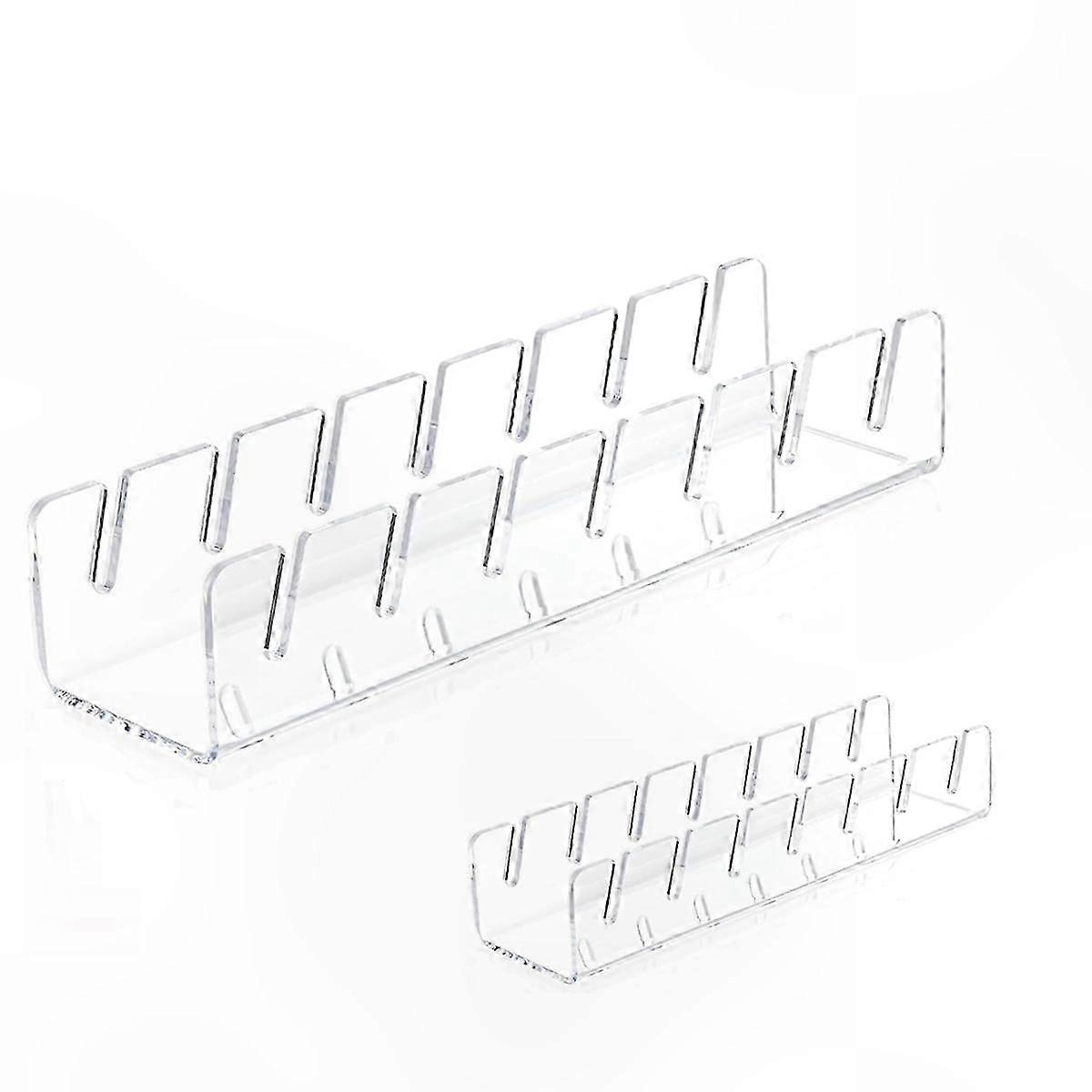 Baseball Cap Display Stand, 2-Pack Clear Hat Holder, No Assembly Required