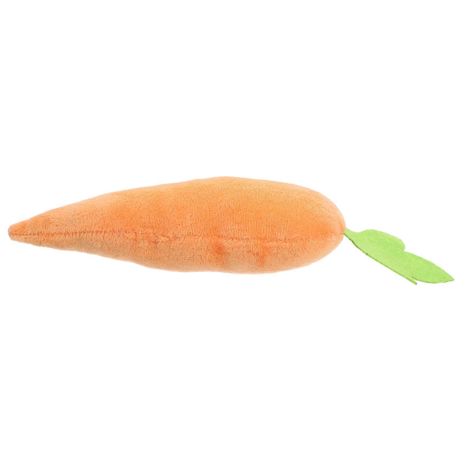 Carrot Cat Toy For Indoor Cats And Kittens Interactive Playtime Chew Resistant Plush Toy 1Pack