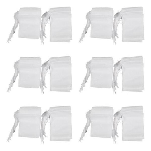 600 pcs Disposable Empty Tea Bags with String Heat Seal Filter Paper
