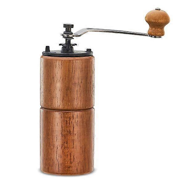 Manual coffee grinder in wood with cast iron discs, large capacity