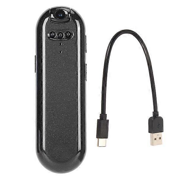 1080p Body Worn Camera Small Portable Pocket Video Recorder Mini Clip Camera 180 Degree Rotatable Loop Recording Built-in