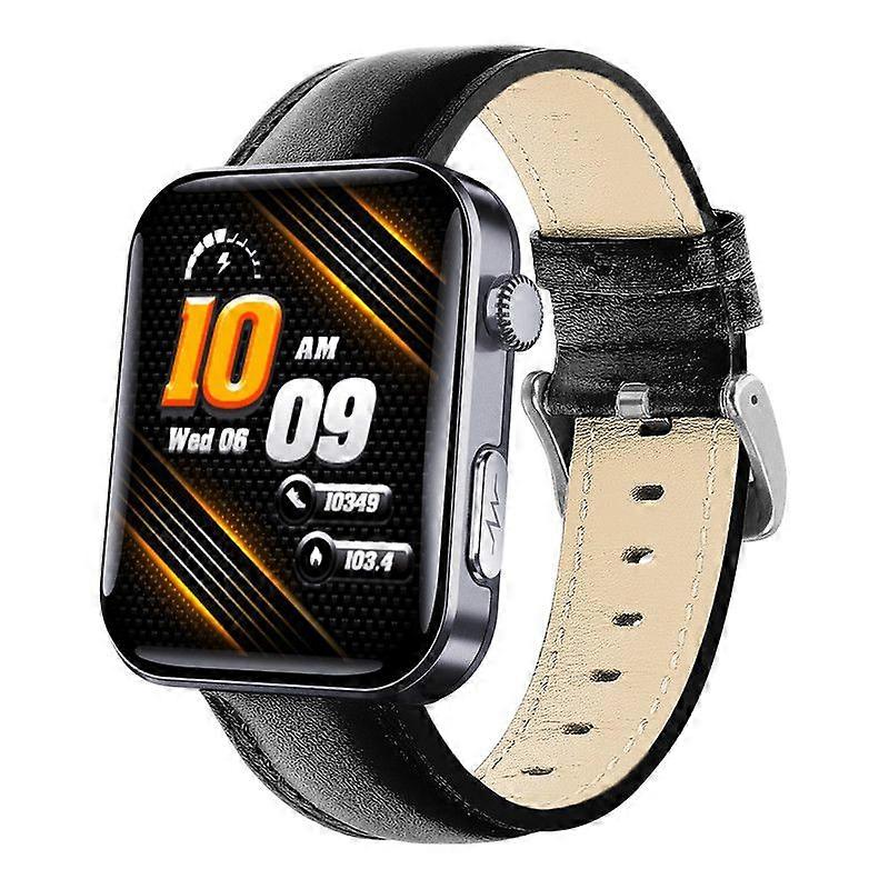Smart Watch, Bluetooth Calls, 2.01 Inch Screen, ECG Monitoring, Multiple Health Monitoring Functions (Black)