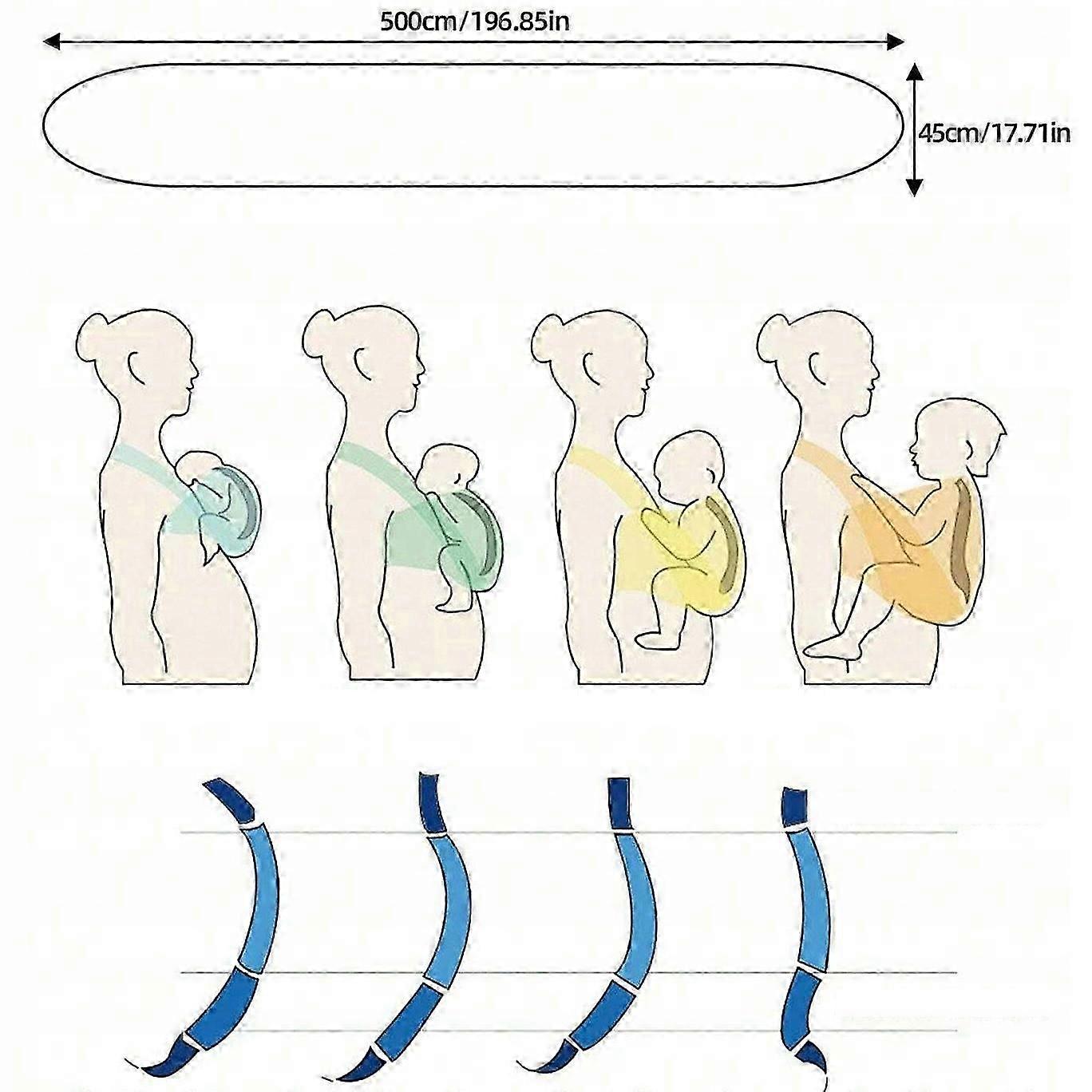 Babywearing Scarf Material Carrier Up To 20kg For Parent