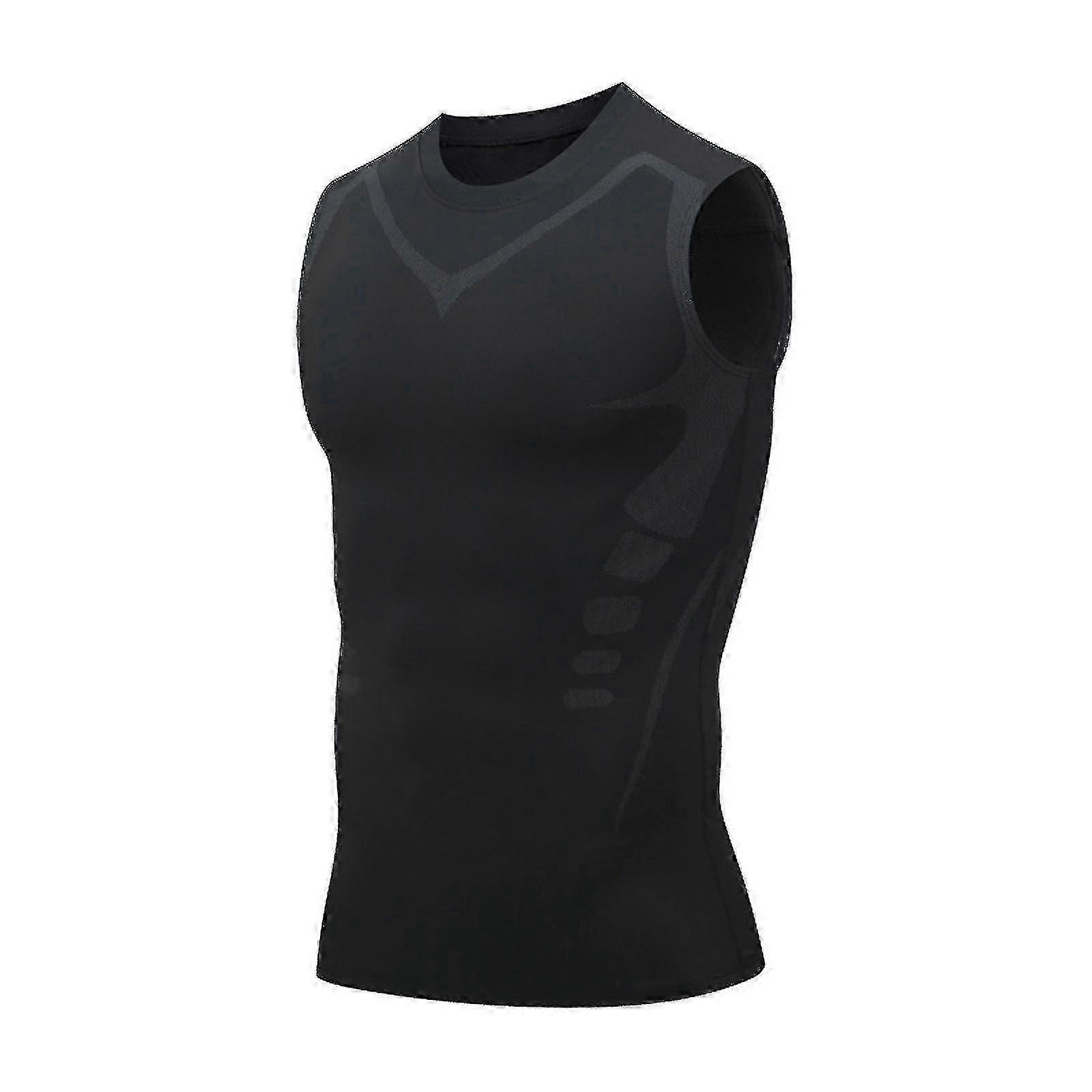 Guys Men's Chest Gynecomastia Compression Top,ionic Shaping Vest