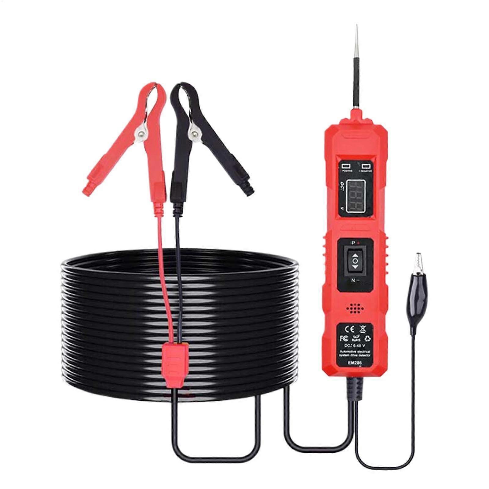AutoTester, Light Test, Electrical System, Automotive Switch Tester, Multifunctional Electrical System, Electrical Circuit Tester Red