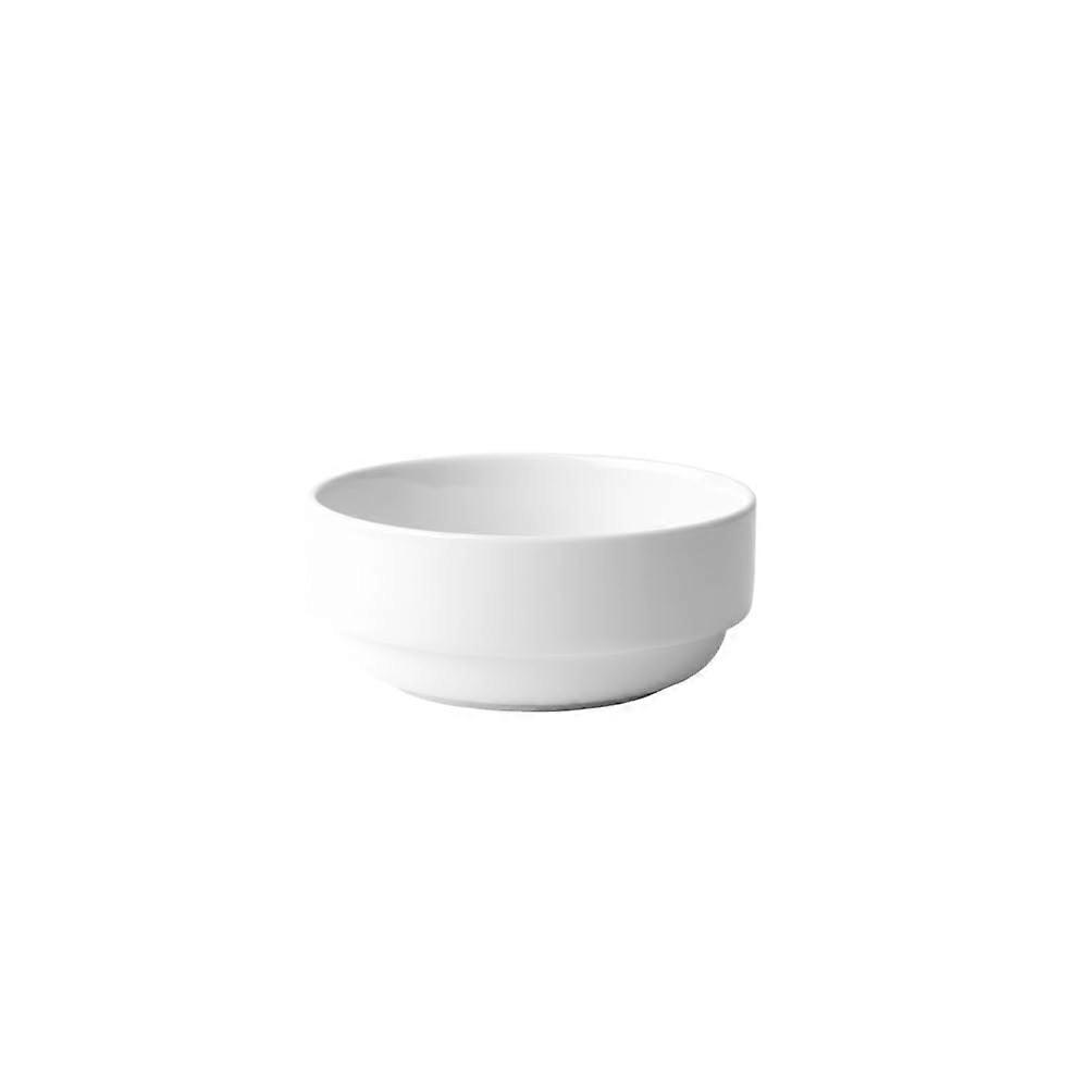 GVR 012 B1 White Porcelain Bowl Set of 6, 12 cm / 0.40 L, Round Shape, 2nd Choice Quality, 12 x 12 x 5.1 cm