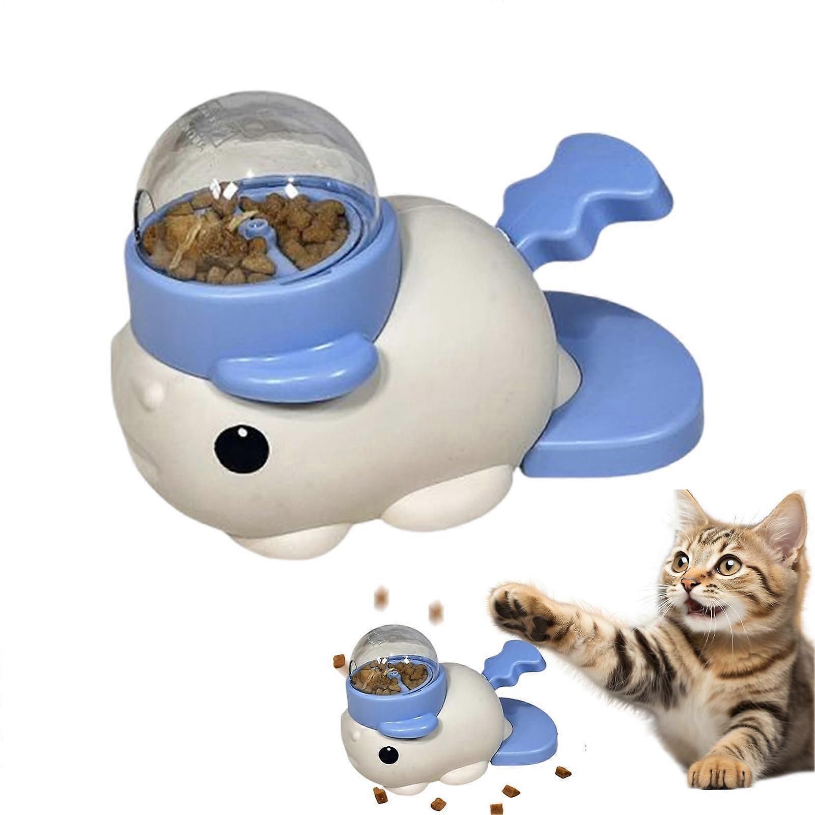 Tasty  dispenser for dogs  Interactive dog toy, learning game, stimulating, boredom relief, for small to mediumsized puppies and cats, blue