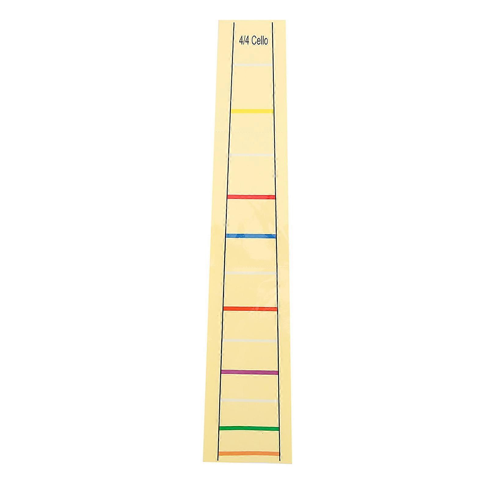 Practical Fret Board Label Sticker Finger Position Marker for Cello Practice Beginners(4/4)