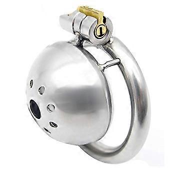 Stainless Steel Male Chastity Cage with 4 Ring Sizes, Locking Device