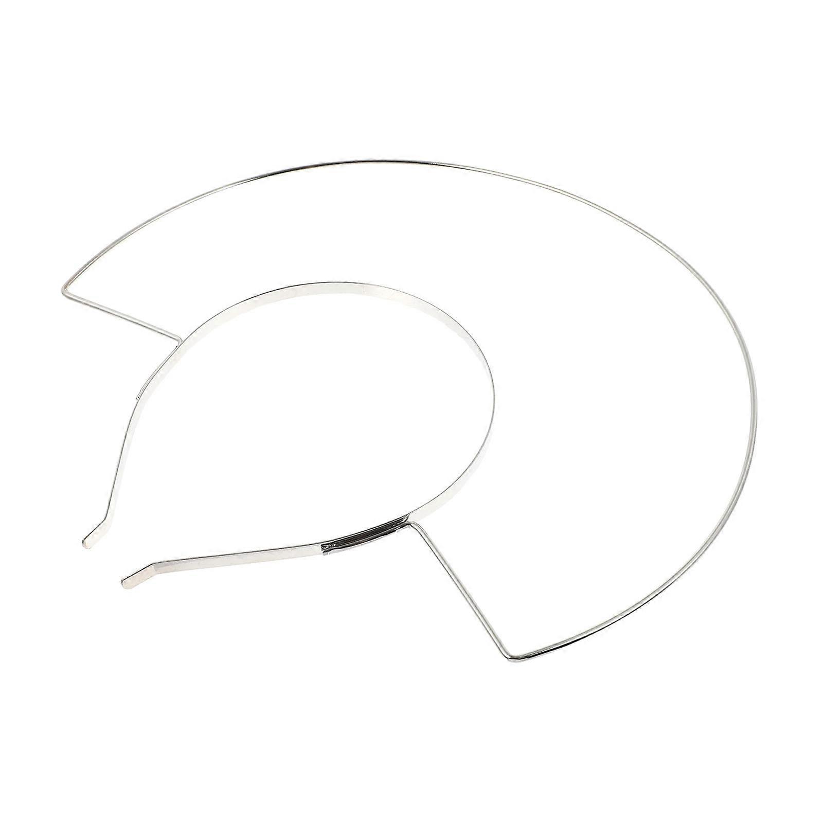 Headband for DIY Made of Durable Iron Silver Color Perfect for Parties and Weddings 6 Inch