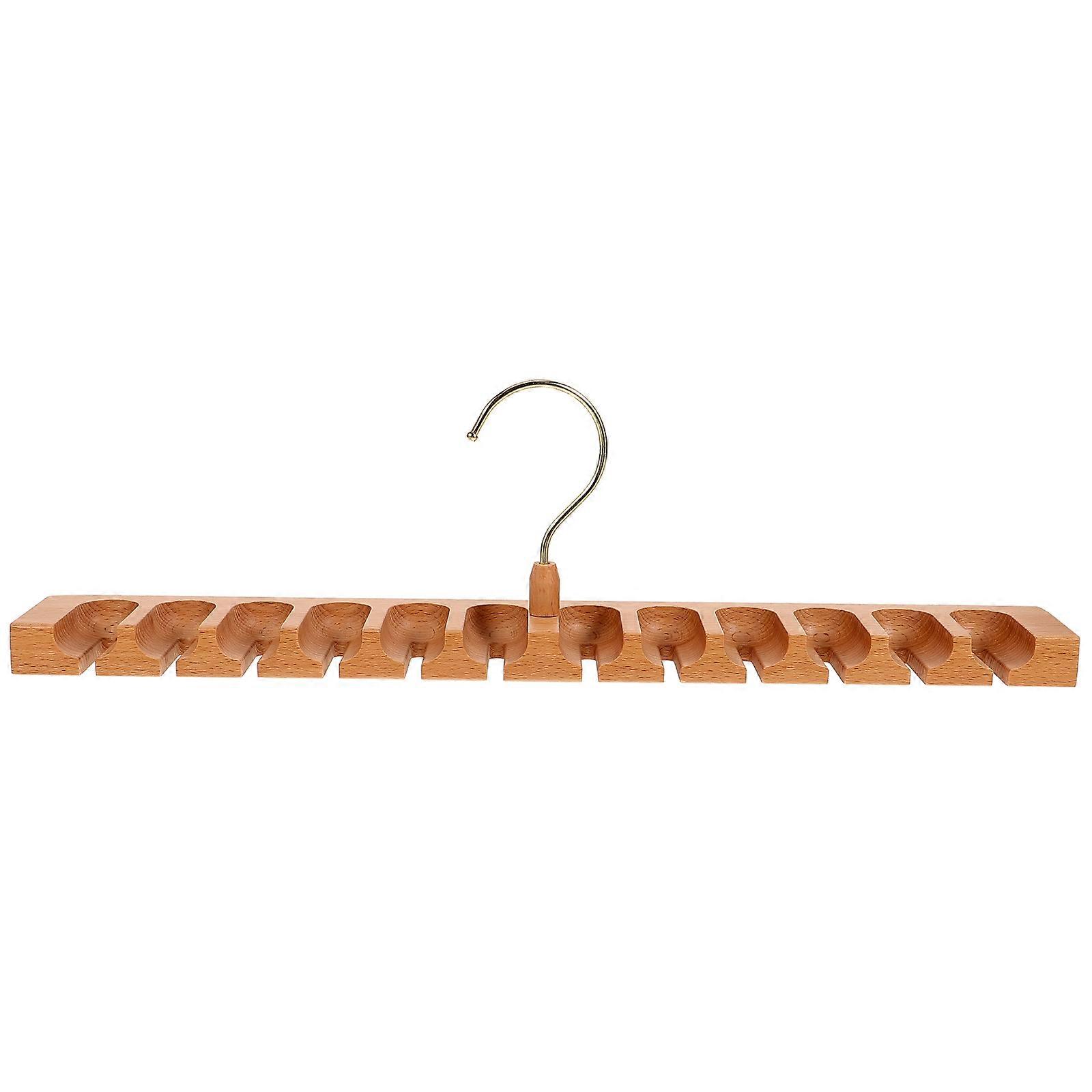 Hanger for Closet Storage with Stainless Steel Khaki Color Portable and Space Saving 7.5 Inches