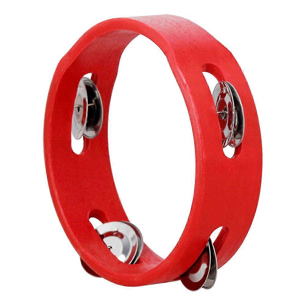 Ergonomic Handheld Tambourine Musical Instrument For Dancing And Concert 1Set