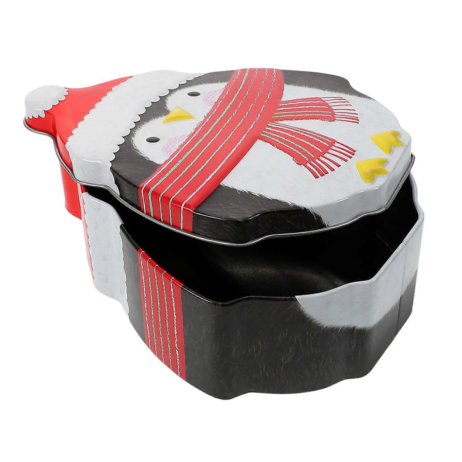 Christmas Metal Cookie Tins With Lids For Holiday Treats Multi Colored Storage Solution For Children 1Set