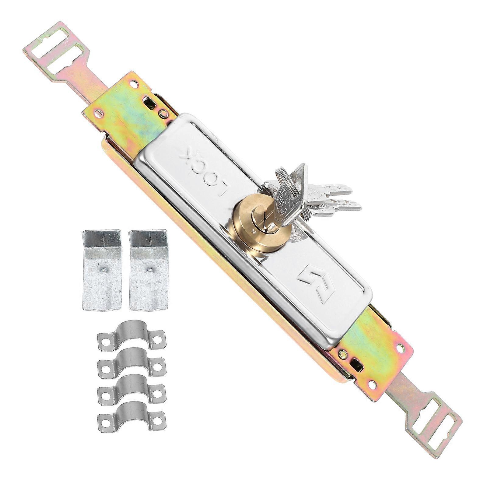 Rolling Shutter Door Lock with Keys – Durable Copper Lock for Warehouses and Garages – Classic Cross Design for Reliable Theft Protection
