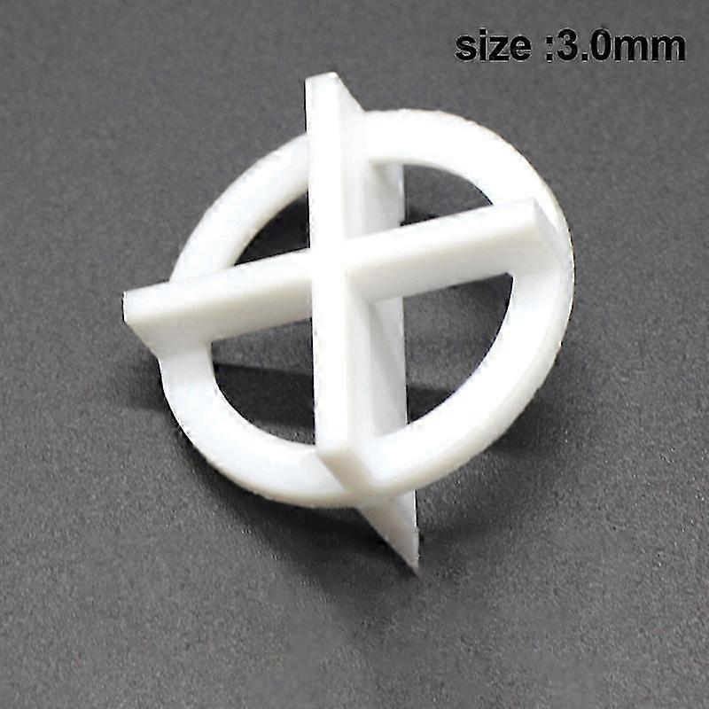 2025 Tile Leveling Spacer Clips Cross Round Shape 100-Piece Plastic Tile Leveling Clips for Various Types of Tile Leveling