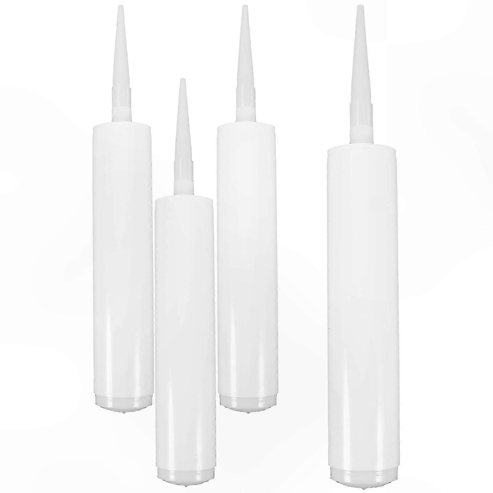 Plastic Sealant Tubes 4 Pack, Reusable Caulking Tool for Home DIY Projects