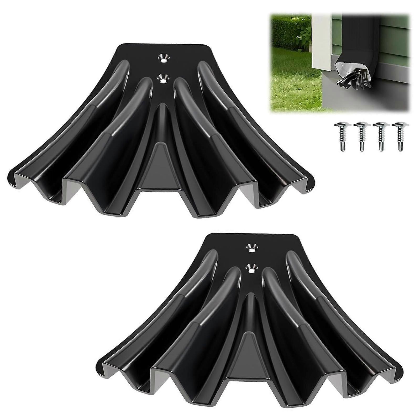 2pcs Gutter Downspout Disperser Quick Dispersal Easy to Install Durable Use