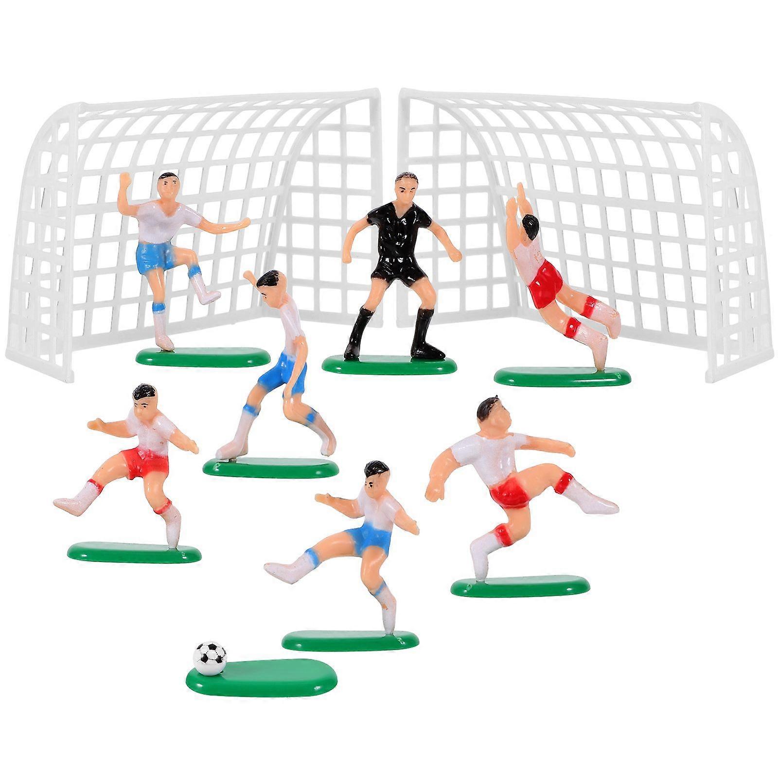 1 Set of Novelty Cake Ornaments Football Team Themed Cake Decorations Cake Decorative Props
