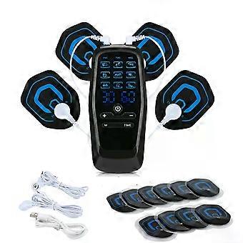 Elektrisk EMS Akupunktur Kropsmassage Fysioterapi Tens Muskelstimulator Terapi Slankemaskine Elektrostimulator 10Pads