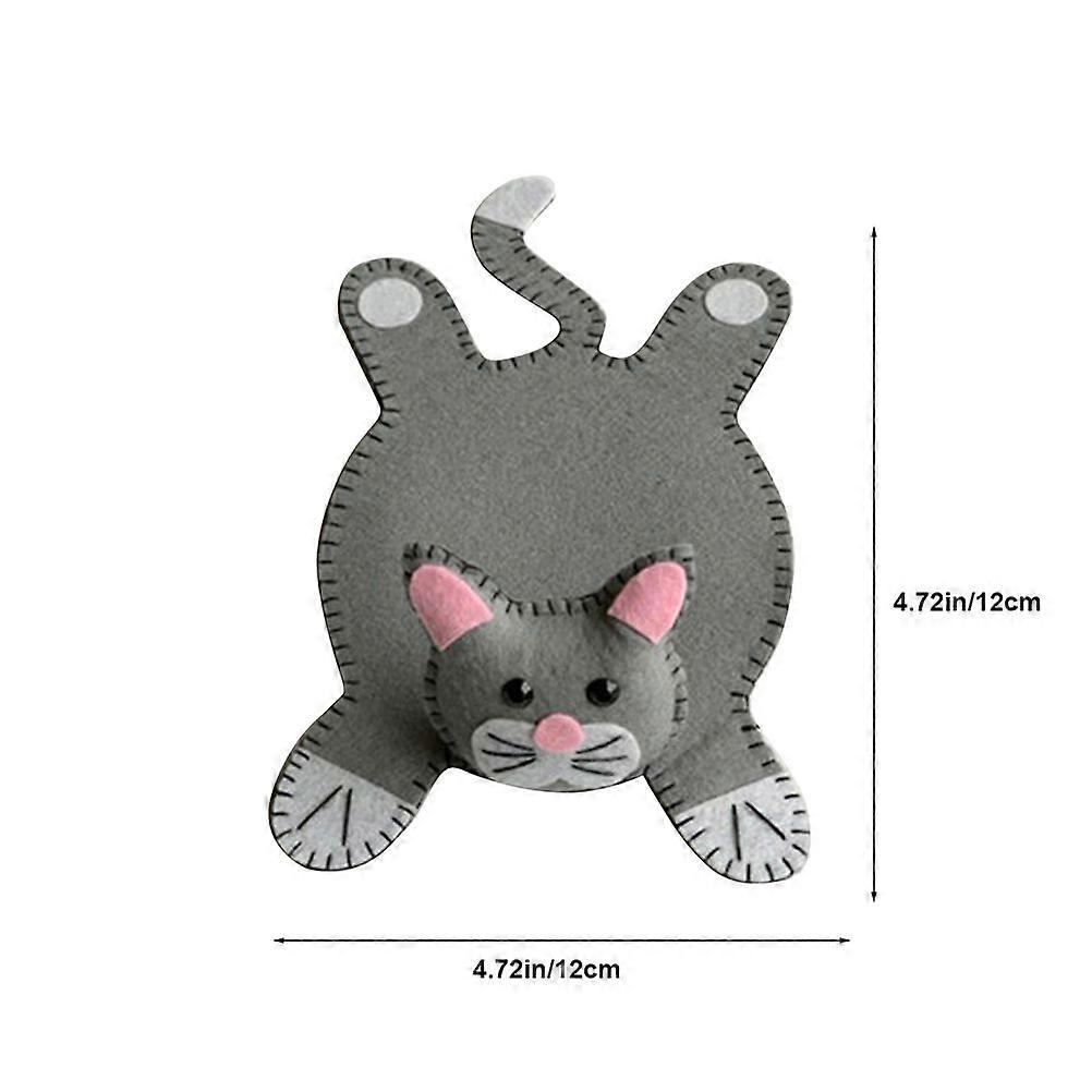 漫画の猫の形のコースター、かわいいドリンクコースター、家庭用およびキッチン用の耐久性のあるヒートパッド