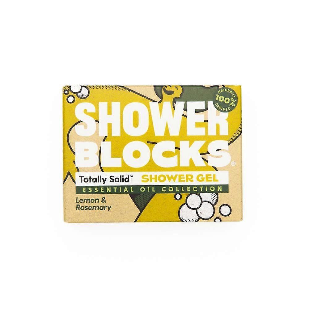 Shower Blocks solid shower gel in Lemon & Rosemary 100g - 2 Pack