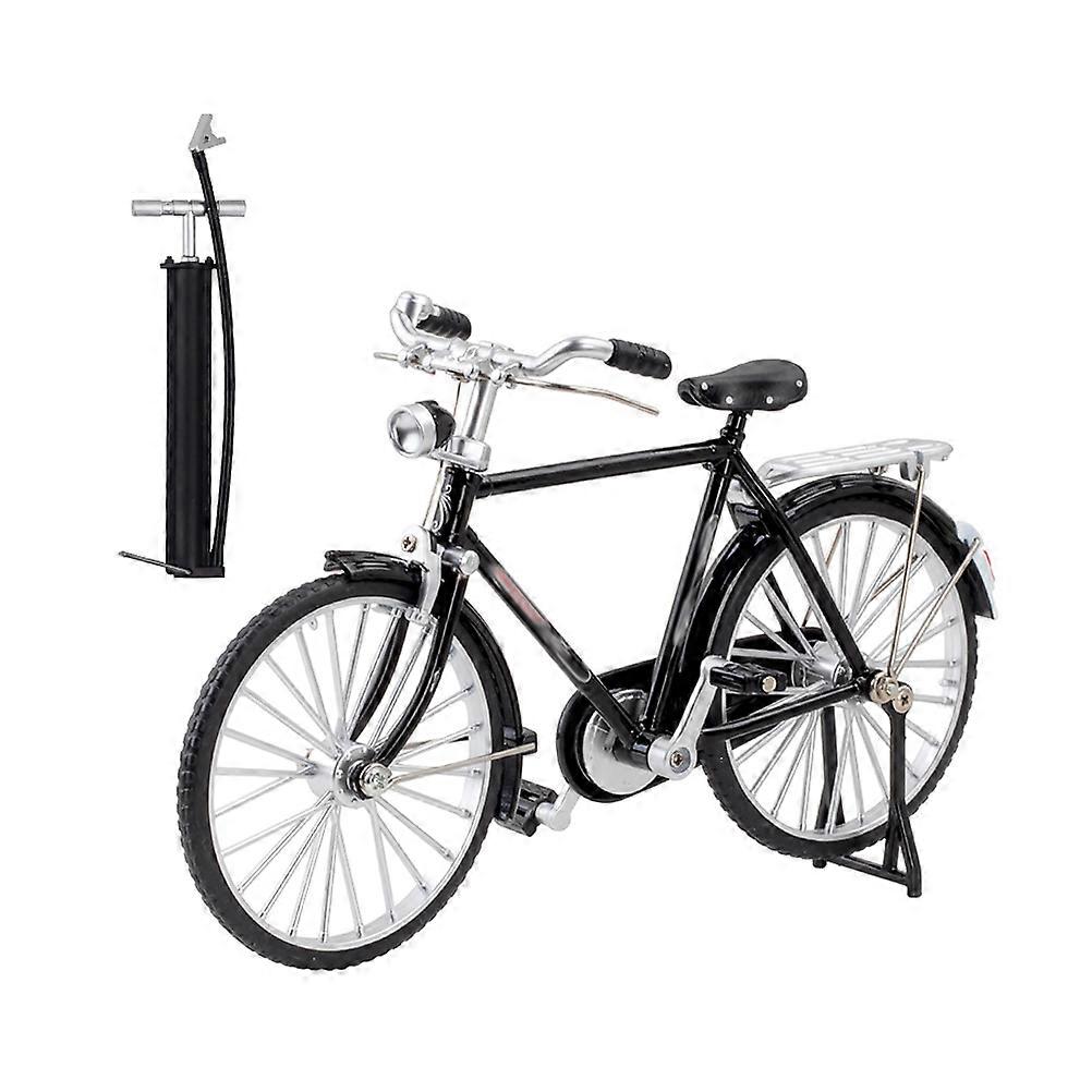 Vintage Alloy Bike Ornament with Inflator Simulation – Unique Home & Desktop Decoration, Premium Craftsmanship, Eye Catching Design