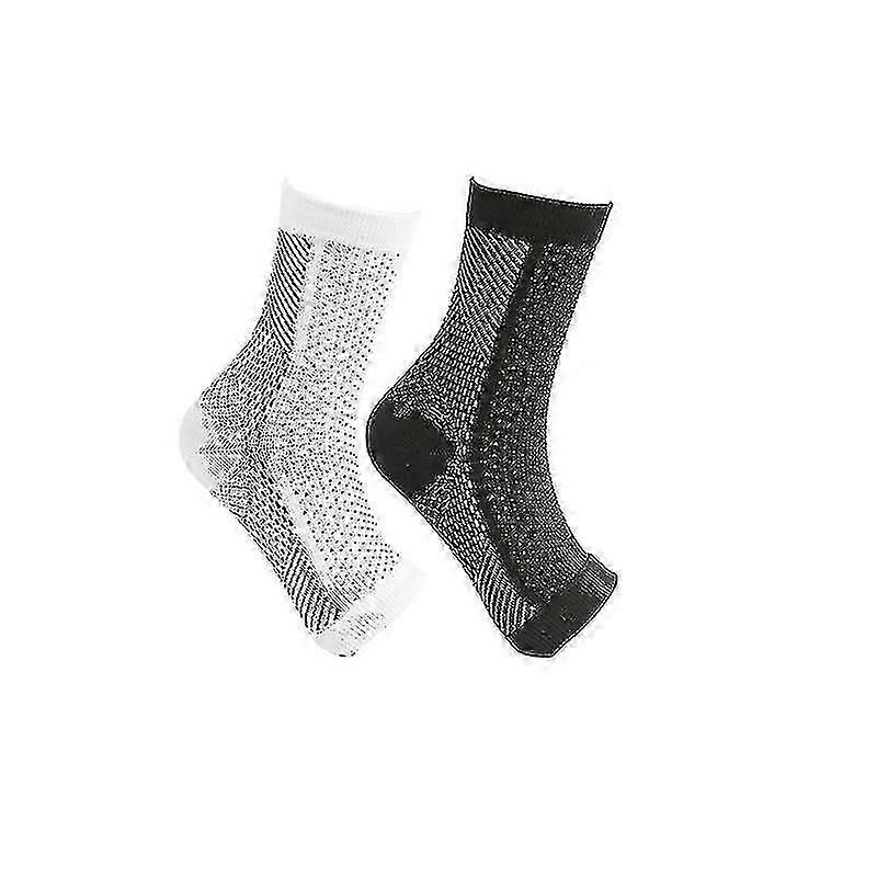 2pairs Neuropathy Compression Socks Ankle Arch Support Protect Socks