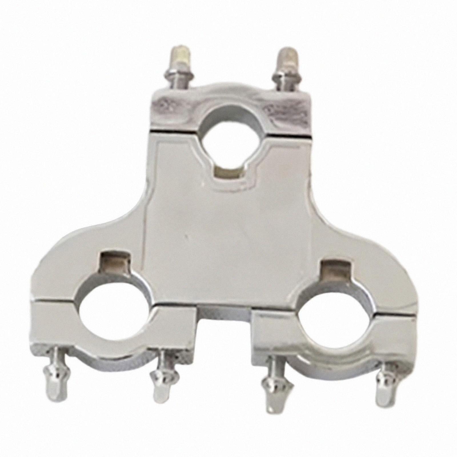 Drum Seat Connector with Three Holes, Adjustable Pipe Clamp for Drum Sets, Durable Hardware Accessory for Drummers