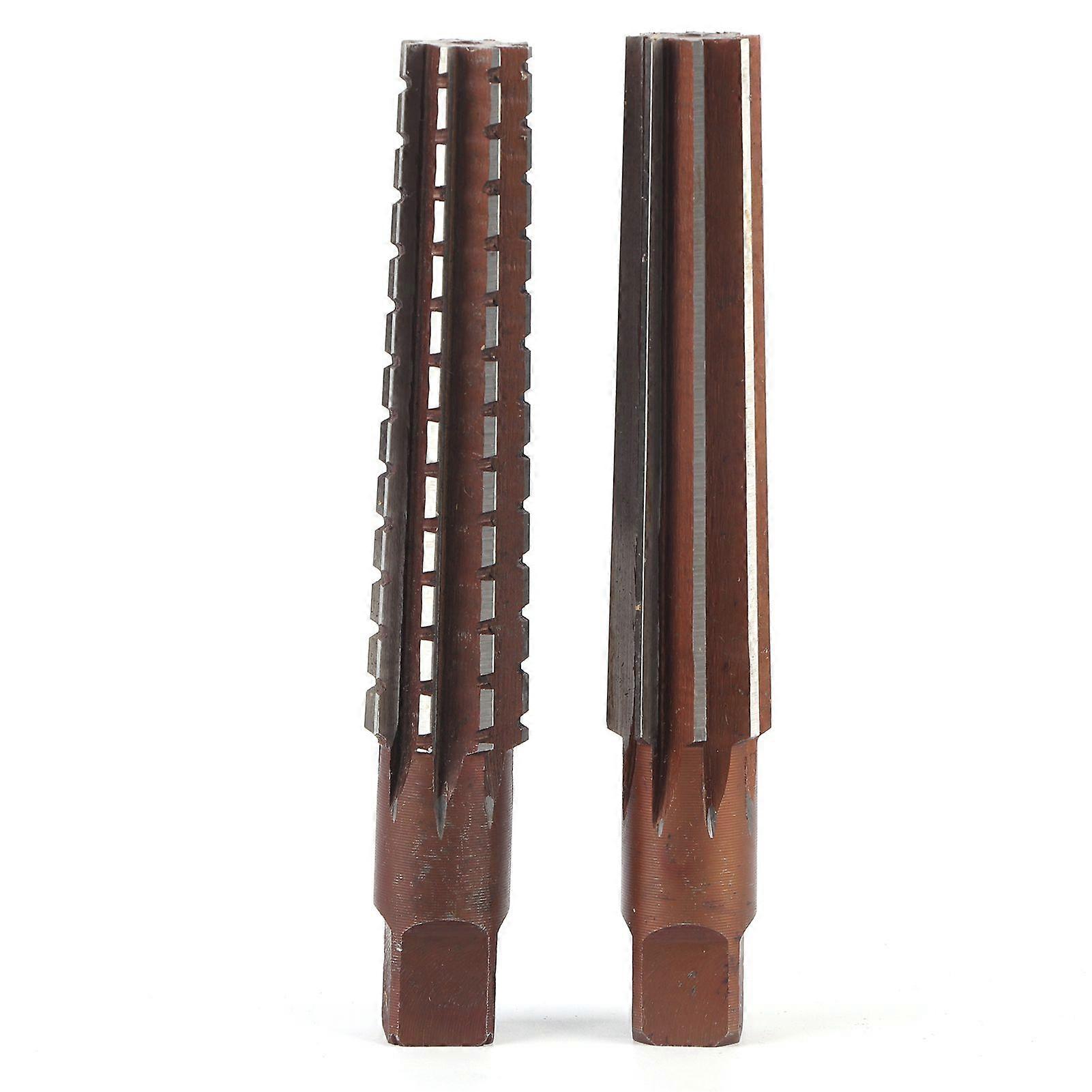 2pcs HSS MT3 Taper Fine/Rough Reamer Cutter Tool Set Straight Shank