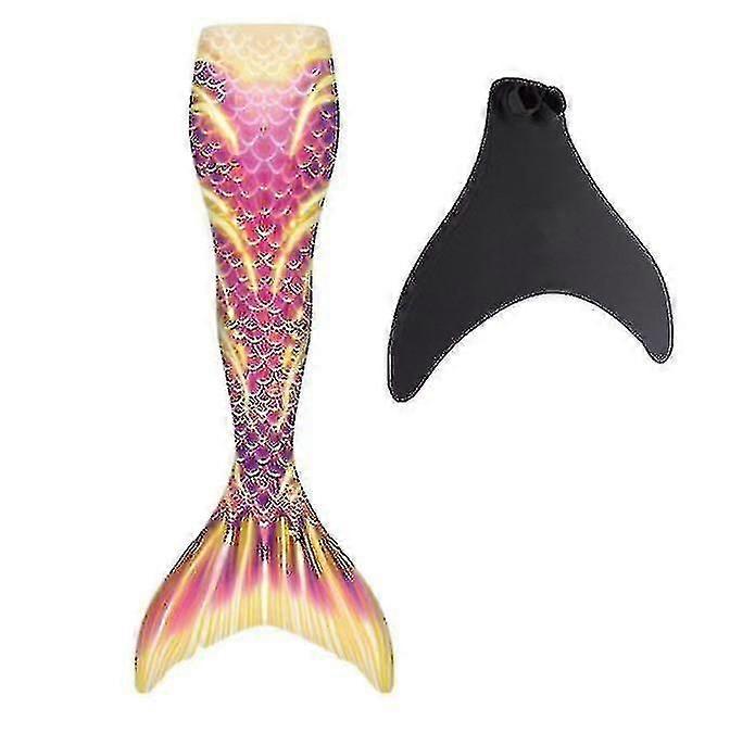 Adults Reinforced Mermaid Tail For Swimming, Monofin Included
