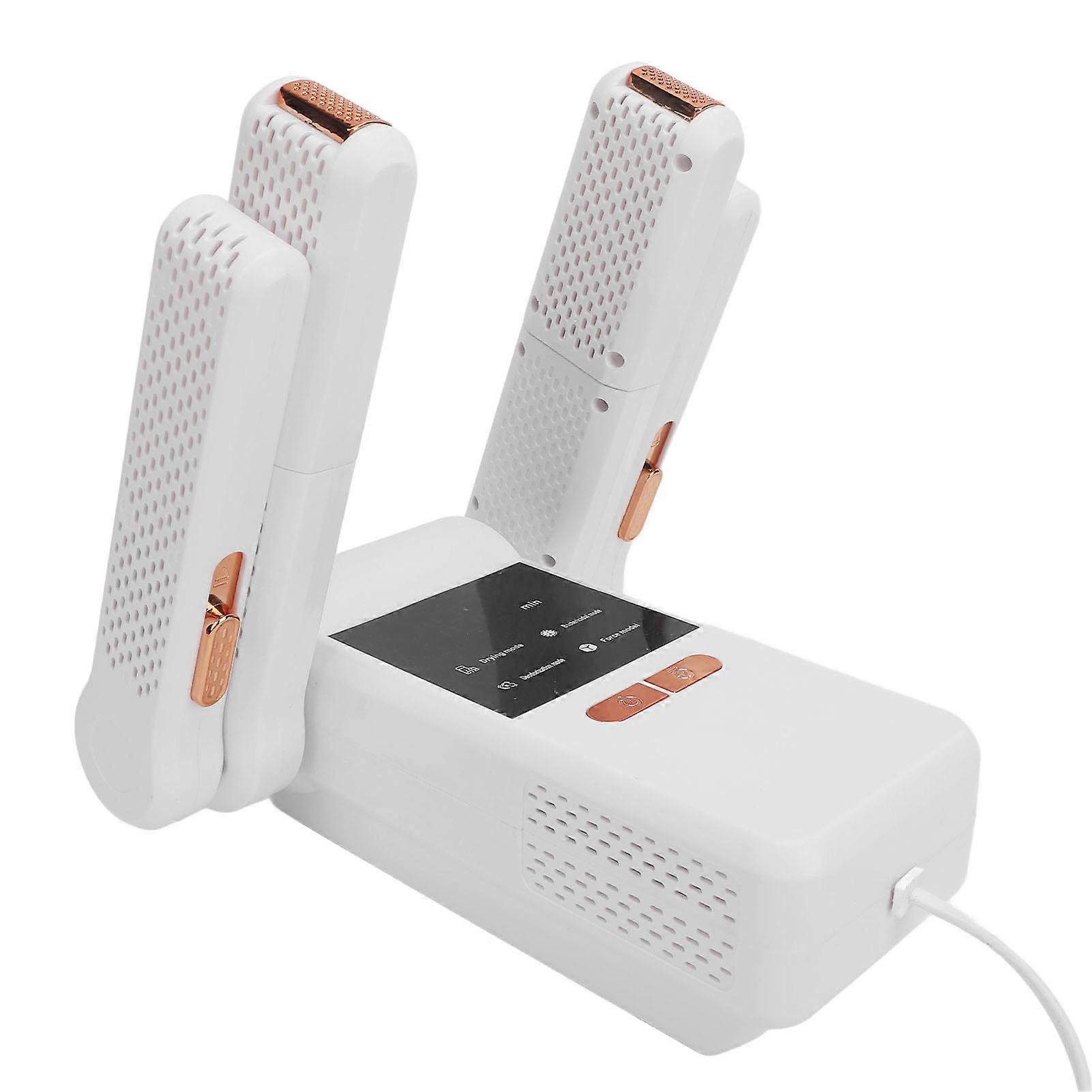 Asciugascarpe 200W Timer di rimozione degli odori a riscaldamento rapido ABS bianco