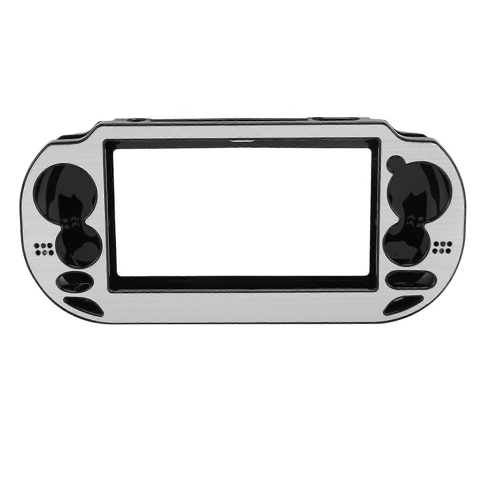 Game Console Protective Case Waterproof Shockproof Metal Console Case Cover for Vita 1000 PSV 1000 Silver