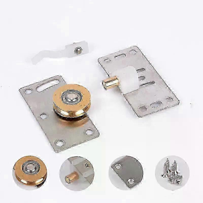 2sets 4pcs Wardrobe Sliding Door Pulley Wheel Runner Closet Wardrob...
