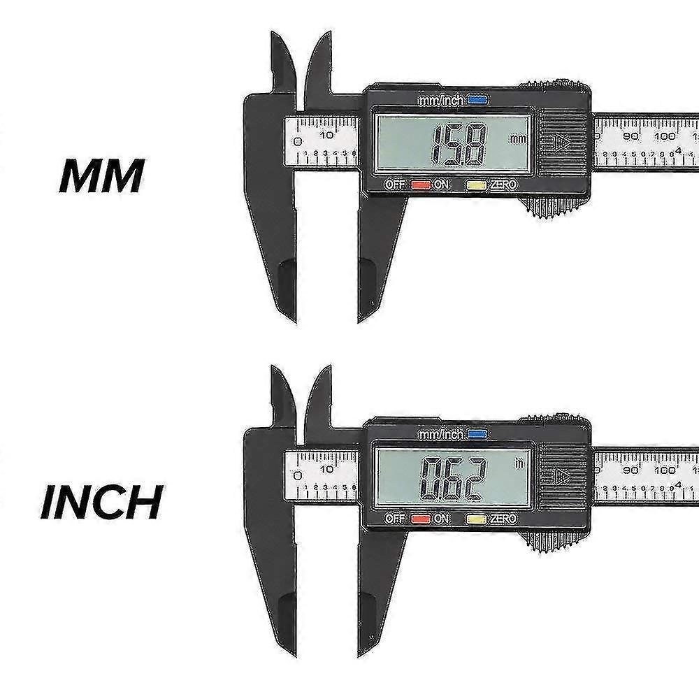 Electronic Vernier Calipers, 6 inches (100 mm), with Arbitrary Zeroing and Easy-to-Read Screen