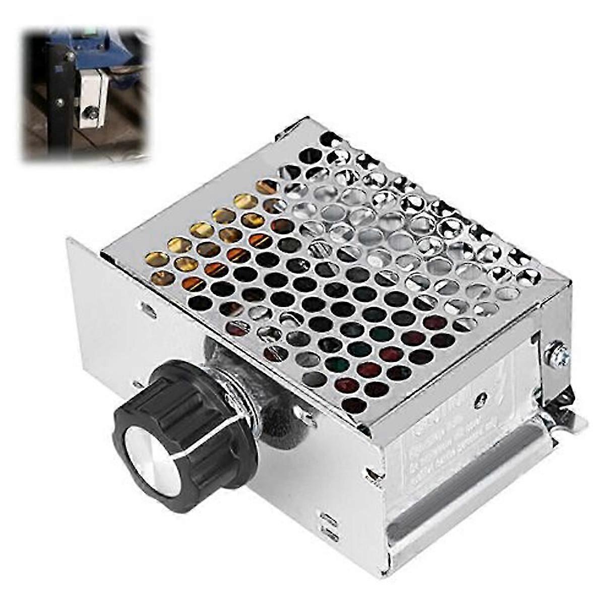 Electronic Voltage Regulator, Adjustable Ac Voltage Control For Kitchen Appliances With Thermostat Governor And Heat Sink
