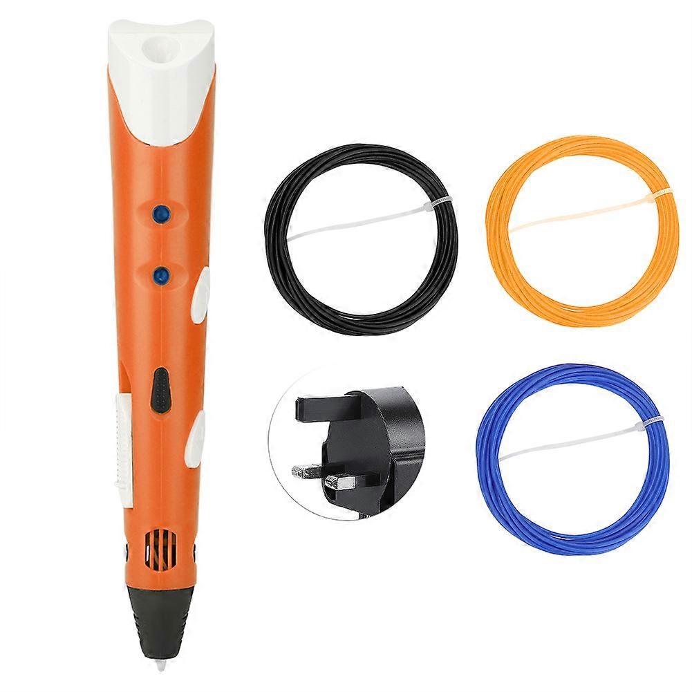 3D Printing Drawing Pen Crafting Modeling Filament Tool Set for Students Children UK Plug