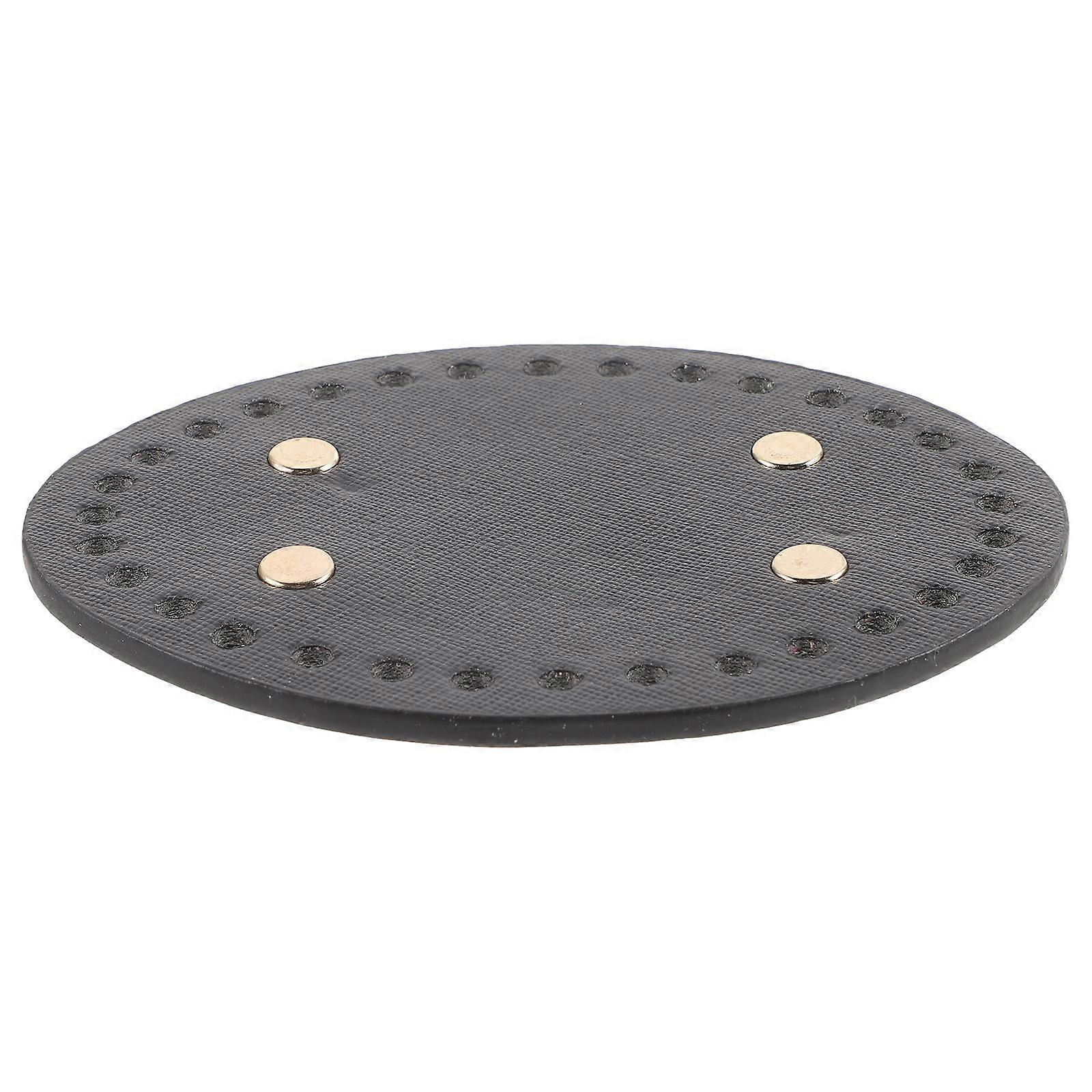 Black PU Bag Bottom Base for Crochet DIY Handbag Making with Pre drilled Holes Fits Various Yarns